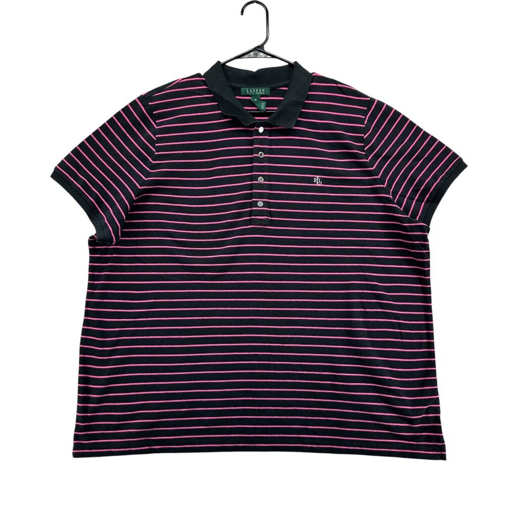 Polo Ralph Lauren Mens Short Sleeve Polo 3XL Pink Black